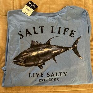 Mens 3XLT Salt Life long-sleeve tee